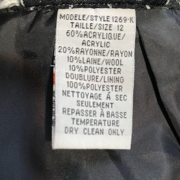 Jessica black and white tweed bouclé skirt Size 12 - Picture 6 of 6